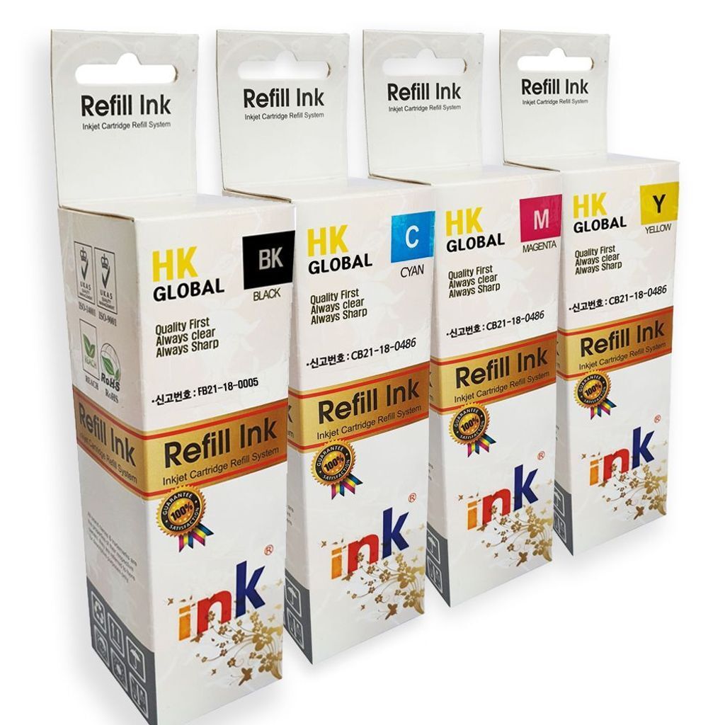 hkglobal 지오벤처스 삼성 SL T1670FW 프린터사용 검정+칼라 4색 호환잉크