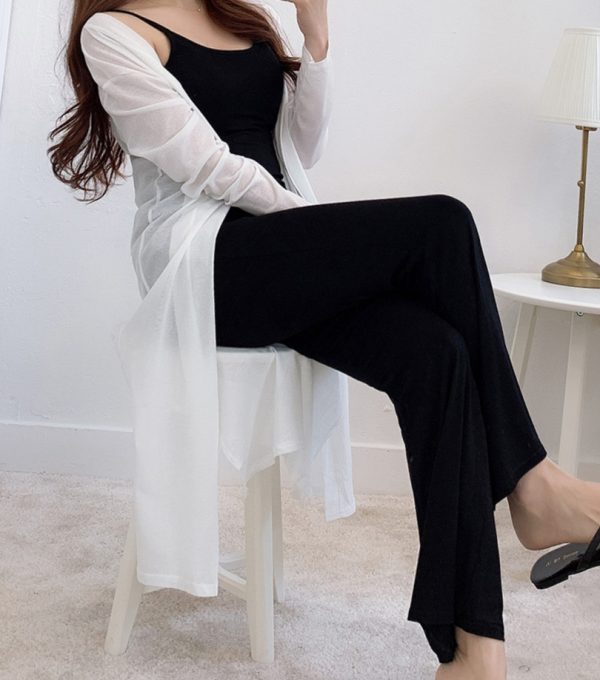 모노위크 모노위크 [모노위크][600장돌파/당일배송] 얇고 시원한 여름  무지 오픈 로브 숄 롱가디건