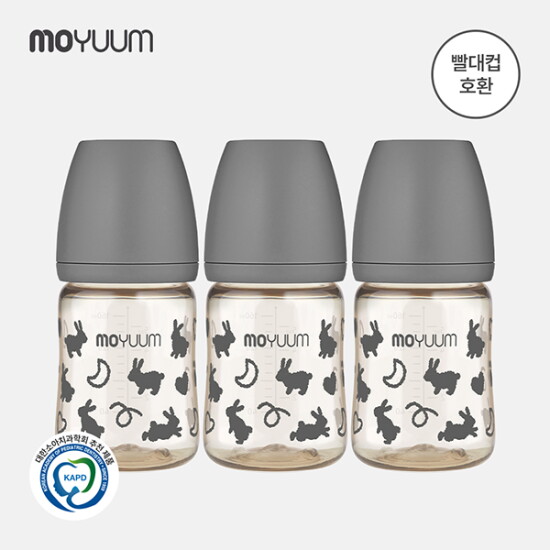 [모윰][모윰] PPSU 올인원 젖병 170ml 트리플팩 - 래빗 에디션