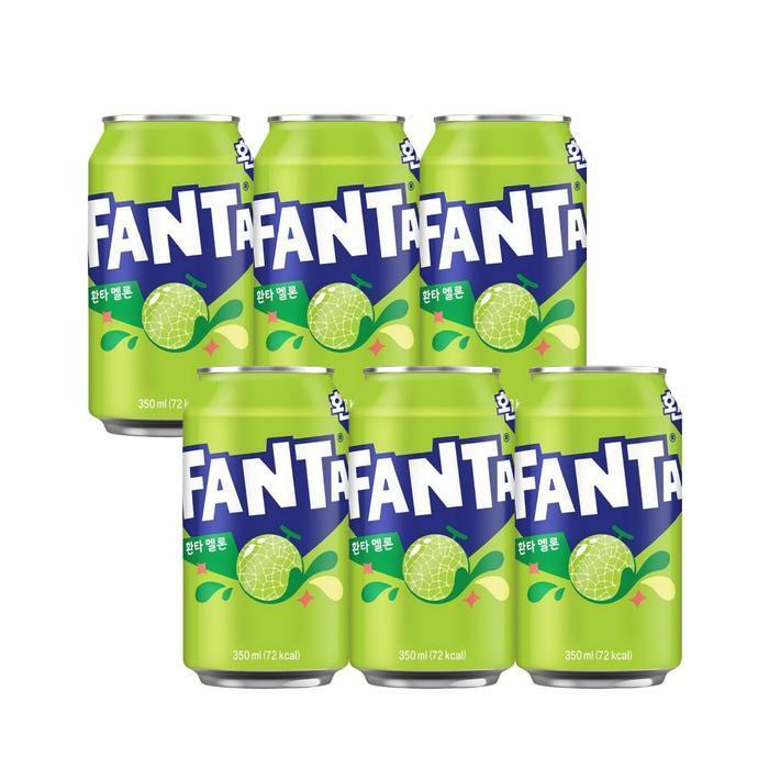 셀러허브 식품 환타 멜론 350ml 6캔
