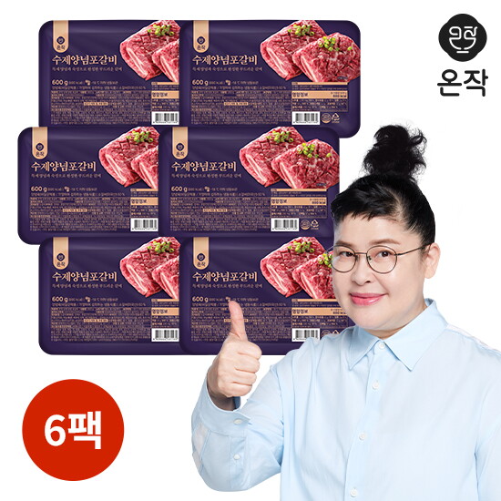 [온작]온작 이영자의 수제양념 포갈비 6팩(600g X 6팩, 3.6kg)