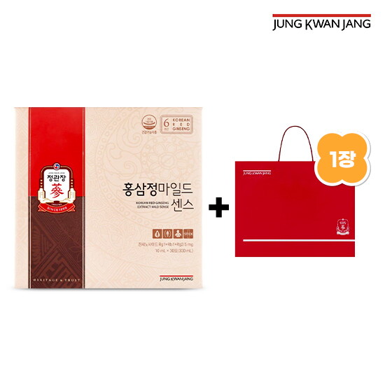 [정관장][정관장] 홍삼정 마일드센스 (10ml x 30포) 1박스 + 쇼핑백 1개