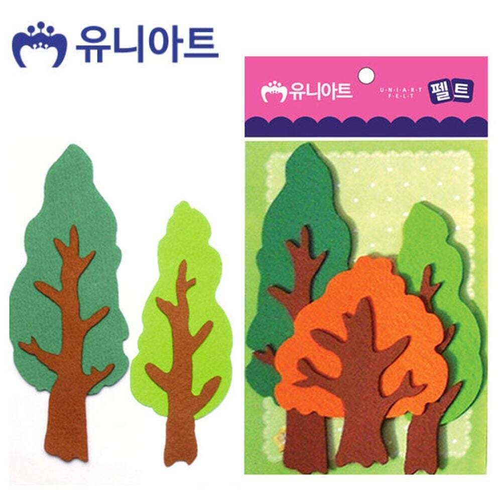 오너클랜 (5개묶음) 유니아트 (펠트) 나무세트 (3pcs 190mm) (P0000CNC)