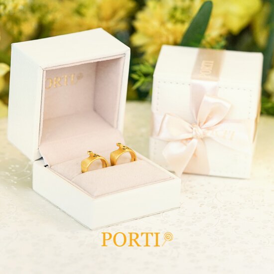 [뽀르띠] 순금 24K 황금 탄생석 왕관 돌반지 백일반지 1.875g
