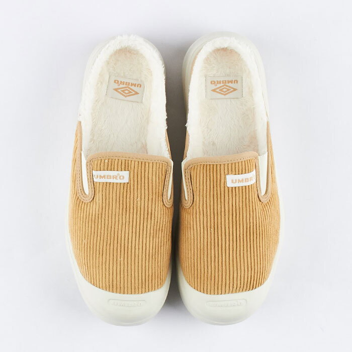 엄브로 엄브로 여성 스너그 코듀로이 플리스 뮬 베이지 UO423EMUO3