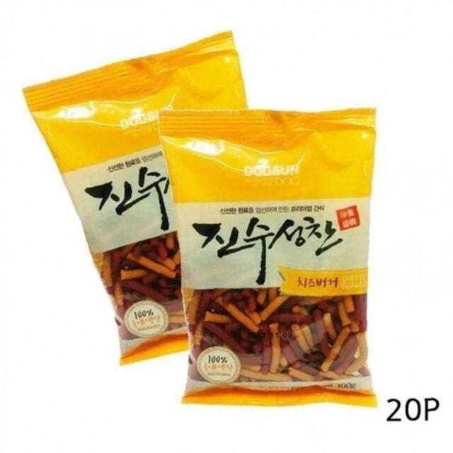 오너클랜 애견간식 순한 진수성찬 치즈 간식 애견 버거 노즈워크
