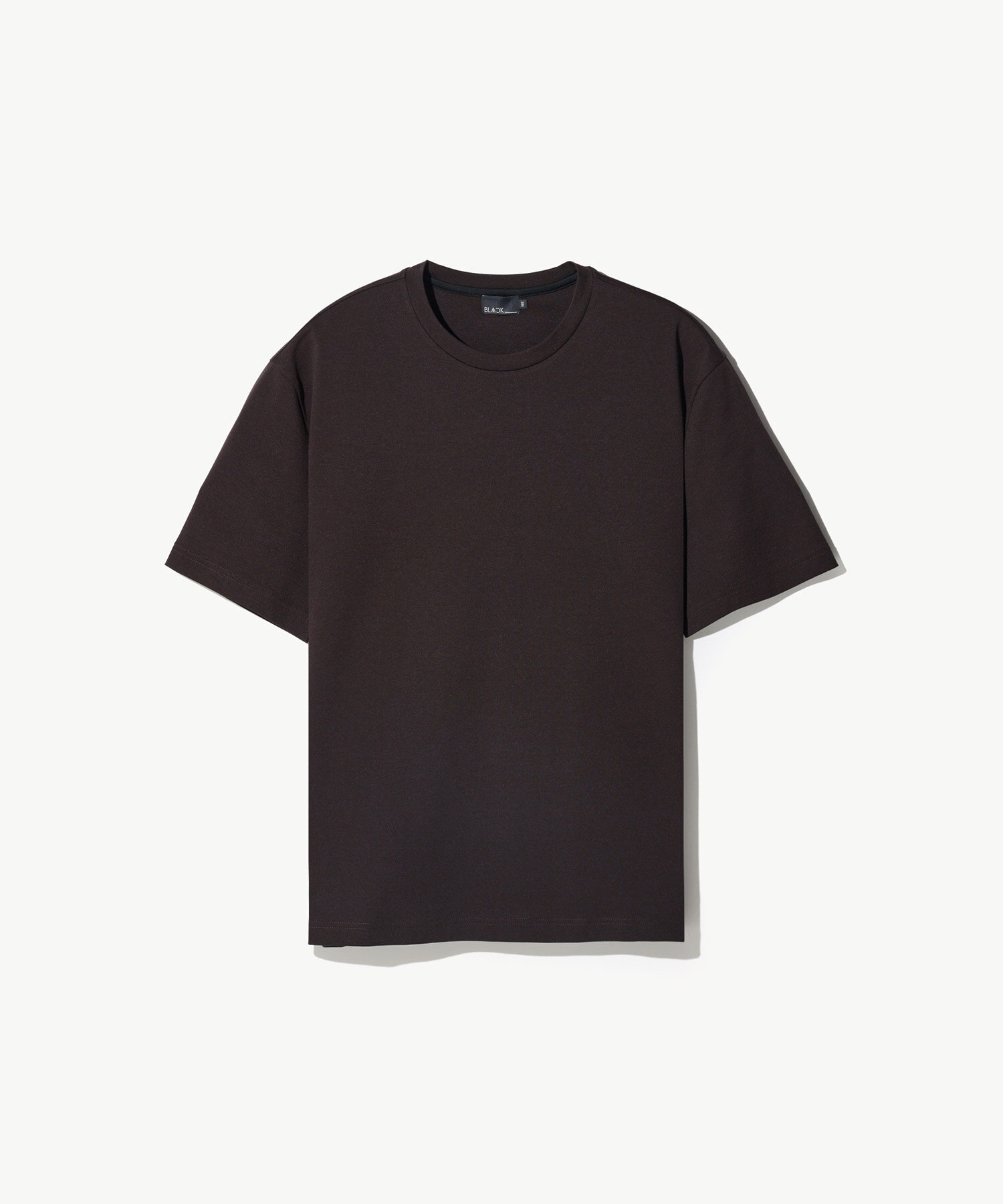 에스티코 [STCO][BLACK LABEL] 수피마 라운드넥 반팔 티셔츠 와인 (세미오버핏)