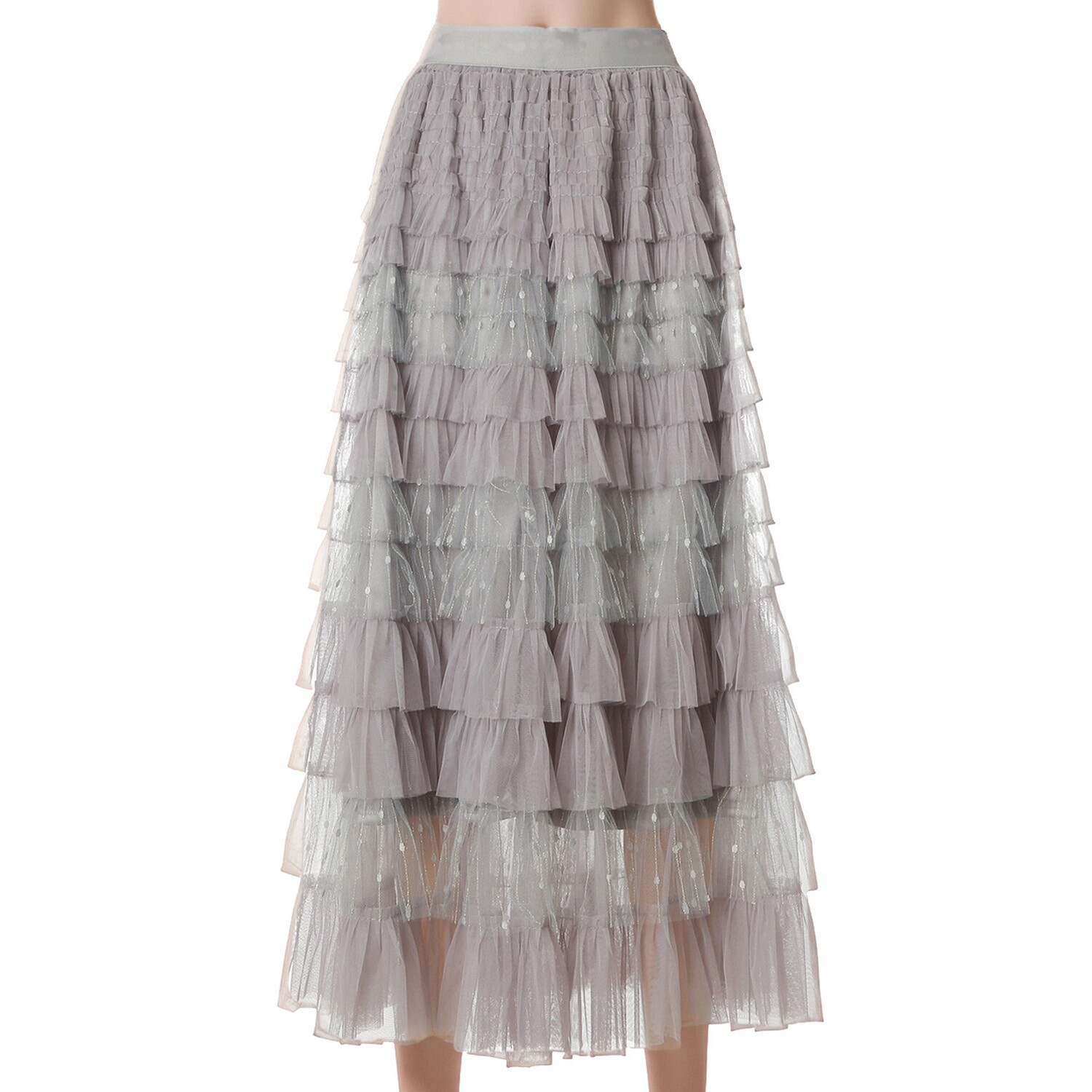 르니앤맥코이 펄샤이닝 캉캉 샤 스커트 MM10SK404HJY