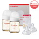 [더블하트][더블하트] 3세대 160ml 베이직 트윈팩(젖병2개/노꼭지) + 젖꼭지 2개