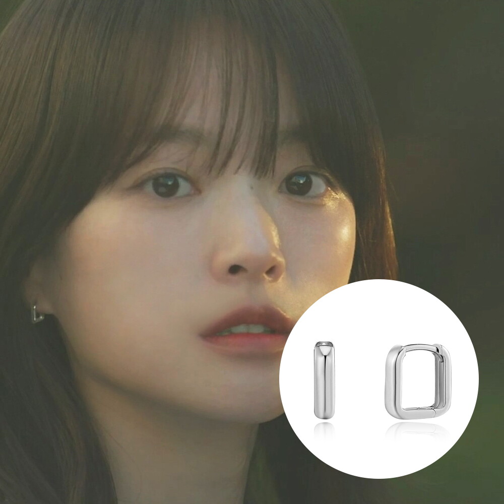 스톤헨지 (천우희 착용/스톤헨지) 14K 원터치 귀걸이 U0064(W)