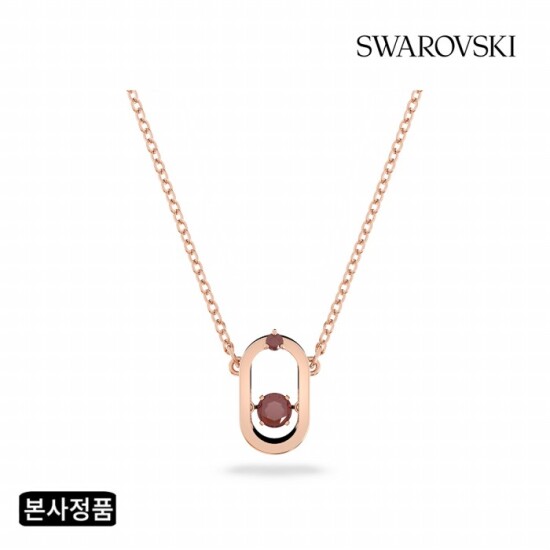 [스와로브스키][스와로브스키/본사정품] Sparkling DC 레드 로즈골드 목걸이 5620550