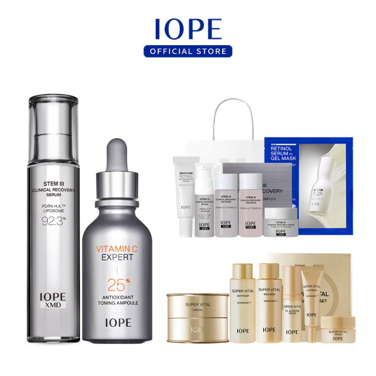 [아이오페][미위크LIVE+][아이오페]XMD 스템3 클리니컬 리커버리 세럼 50ml + 비타민 앰플 23ml