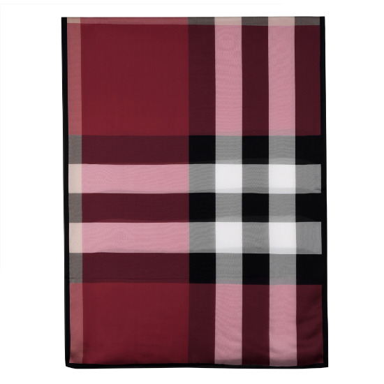 BURBERRY 체크 실크 롱 스카프 (40148331/ 40148321)