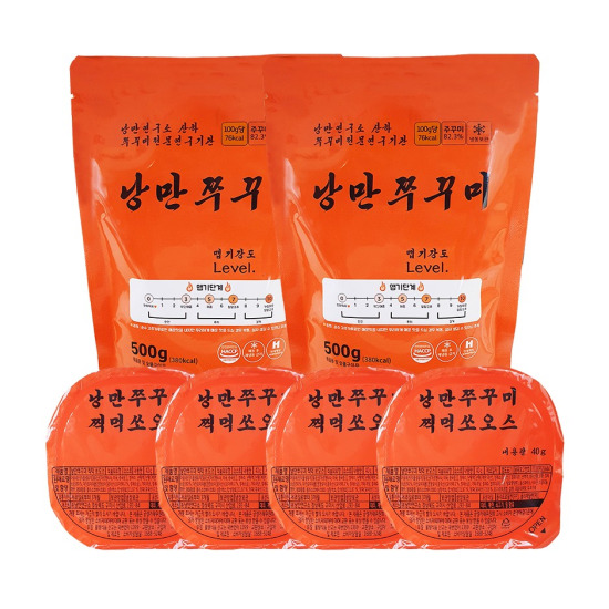 [낭만쭈꾸미]낭만쭈꾸미 500g 2개 + 찍먹쏘오스 4개