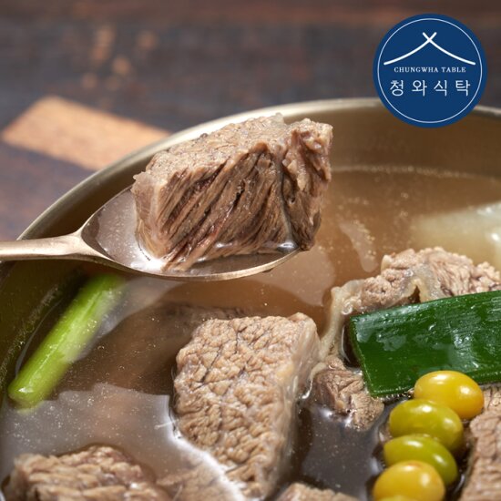 [청와식탁] 뼈 없는 갈비탕 600g*10팩