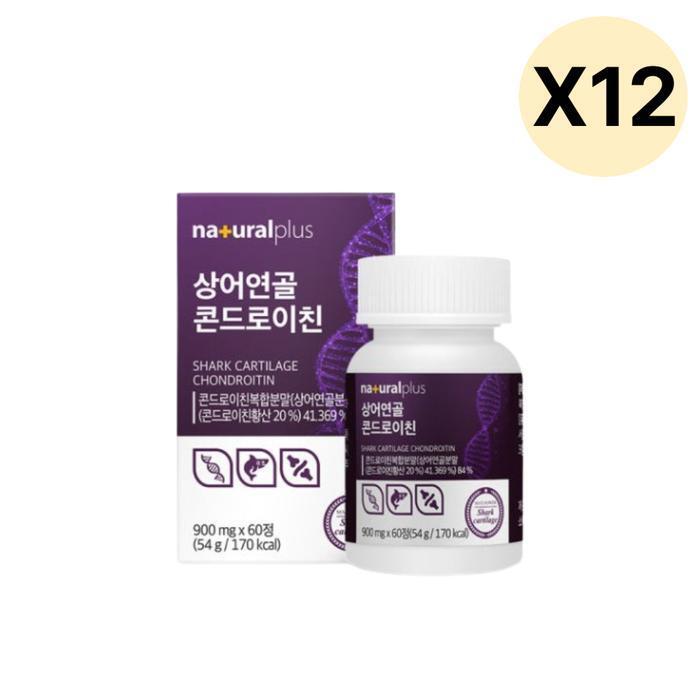 셀러허브 식품 내츄럴플러스 상여연골 콘드로이친  60정 X12