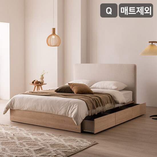 [삼익가구][삼익가구]빌라드 패브릭 호텔 수납침대(매트제외-퀸)