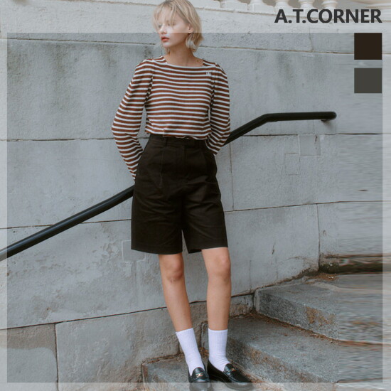 [파슨스]앳코너 버뮤다 턱 팬츠 (AEPA3F001)