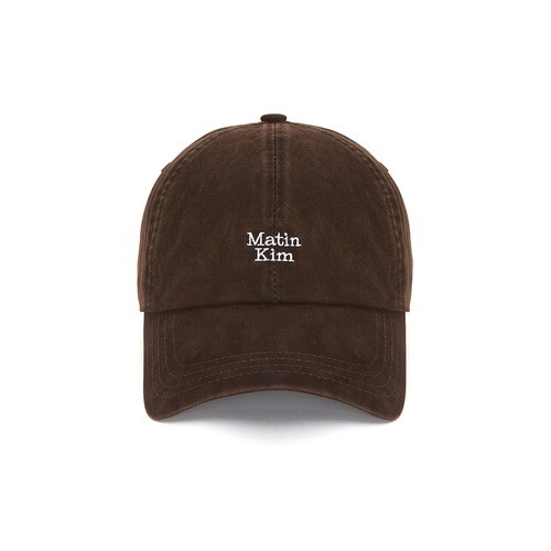 마뗑킴 마뗑킴 MATIN KIM MINI LOGO BALL CAP IN BROWN 5758708 MK2500HT042VBR