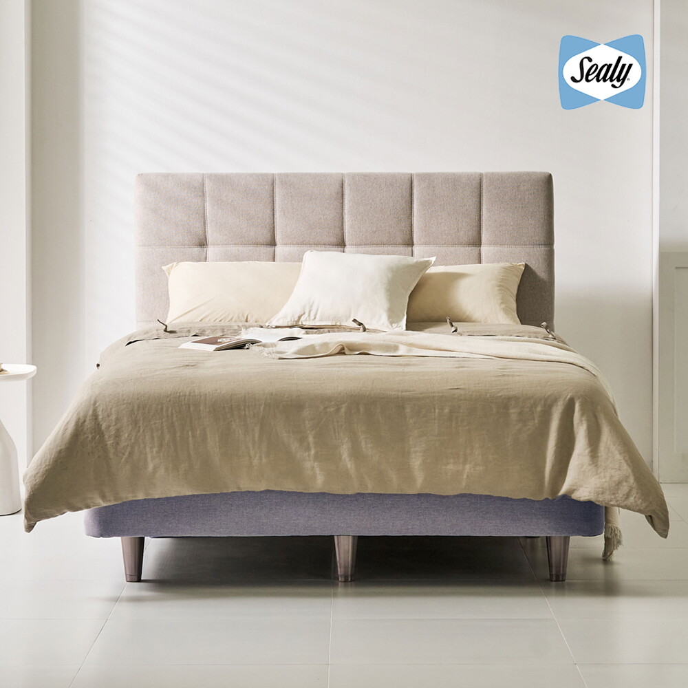 씰리침대 씰리 에드가 2 플러쉬 + 팀버 + N9007 패브릭 침대세트 퀸(Q)