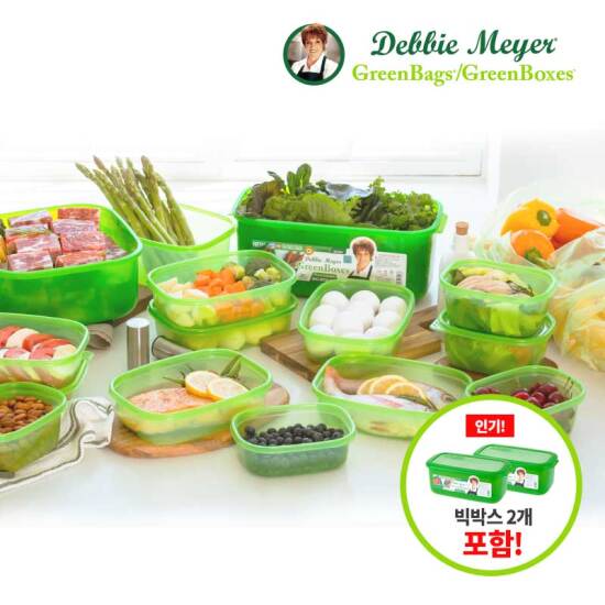 ★최대용량 기본세트★ 그린백 그린박스 (그린백 15매+그린박스 10개+5.6L 빅박스 2개)