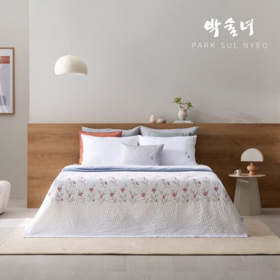 [박술녀][SALE][OneTV][K]풍기인견100 피그먼트 자수 침구 풀세트