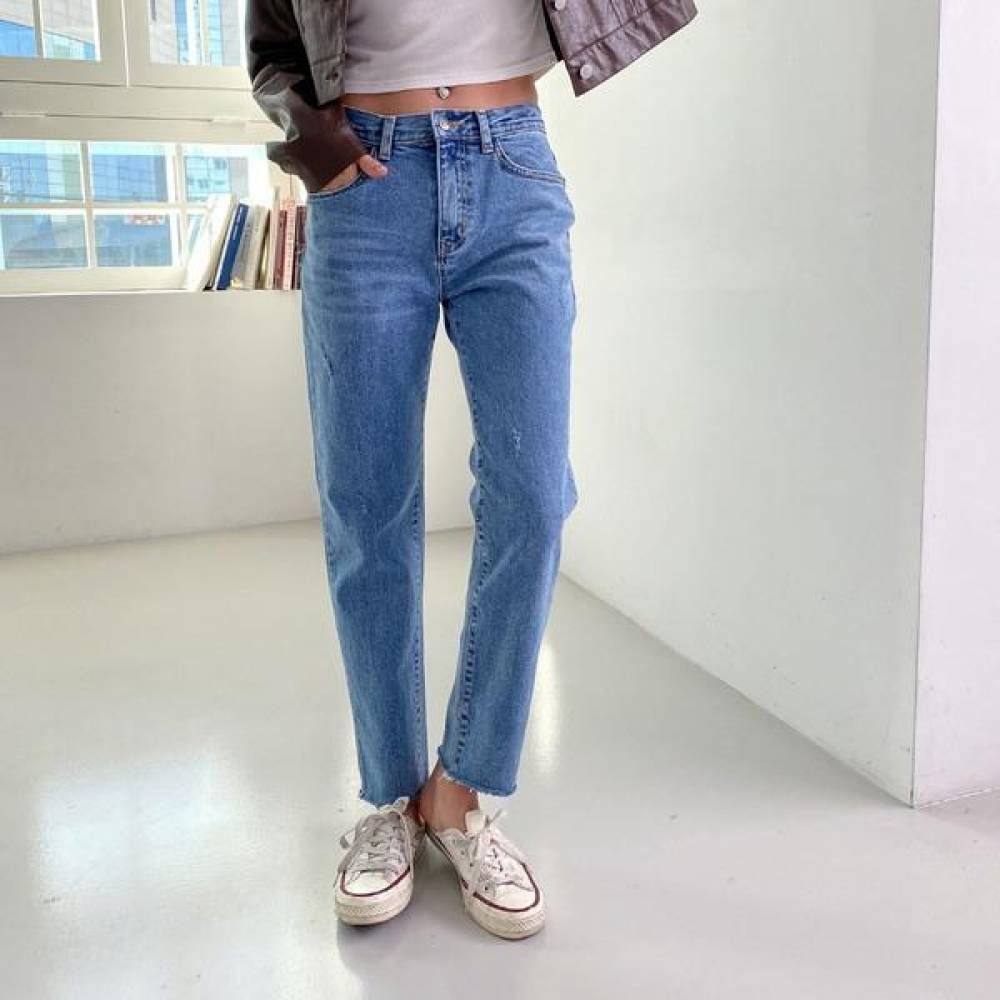 엠에스엠 지오벤처스 데미지 조거팬츠 온나핏 데님팬츠 팬츠 일자 치