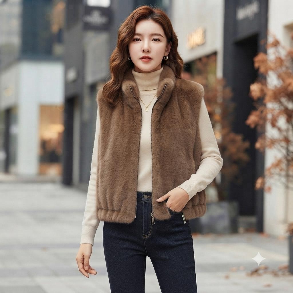 지고트 하이넥 에코퍼  퀄팅 양면 베스트 (JSCE3FSR11)