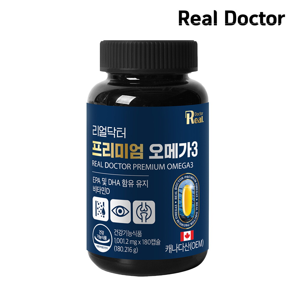 프리미엄 오메가3 6개월분(1,100mg X 180캡슐)