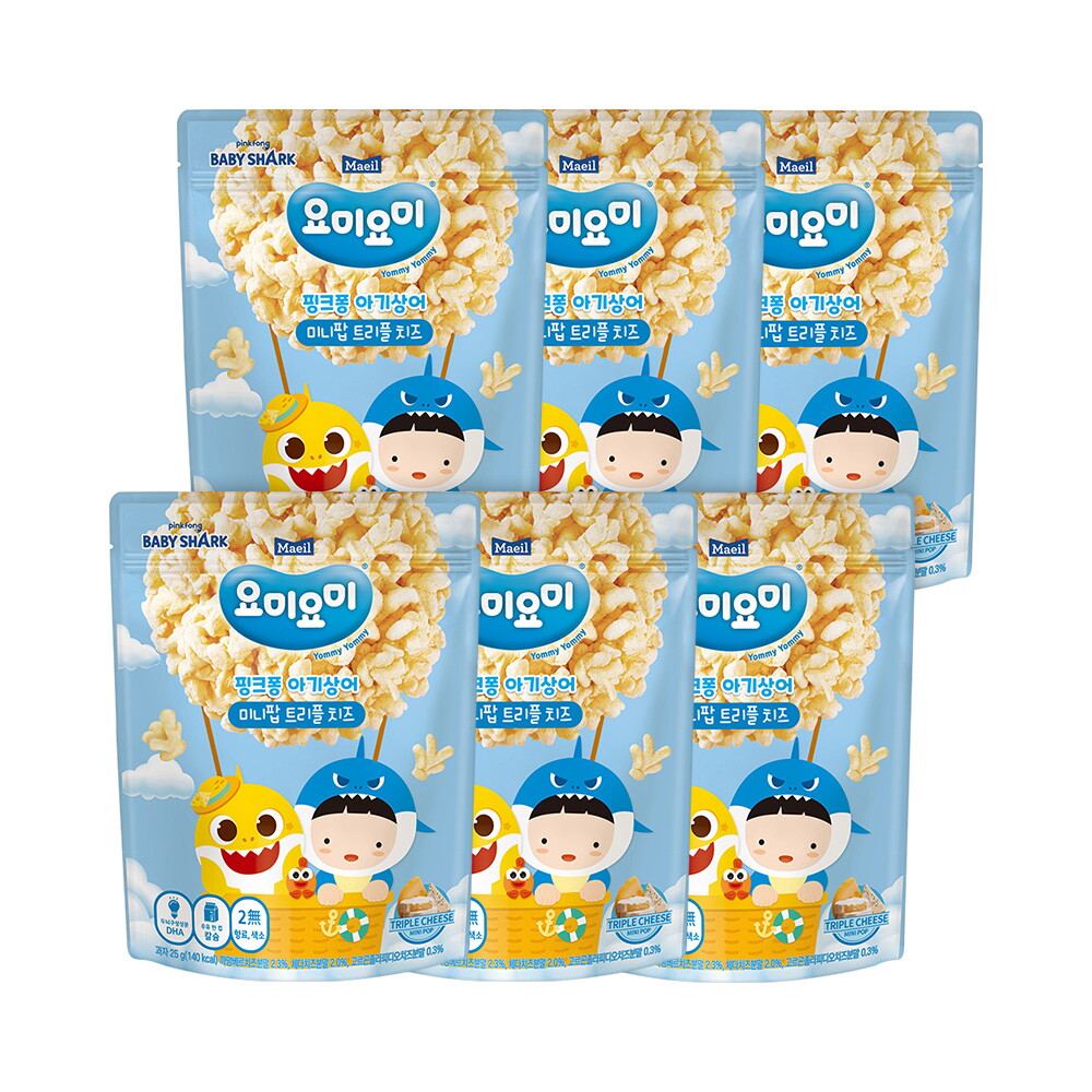 매일유업 [매일유업] 요미요미 미니팝 트리플치즈 25g 6봉