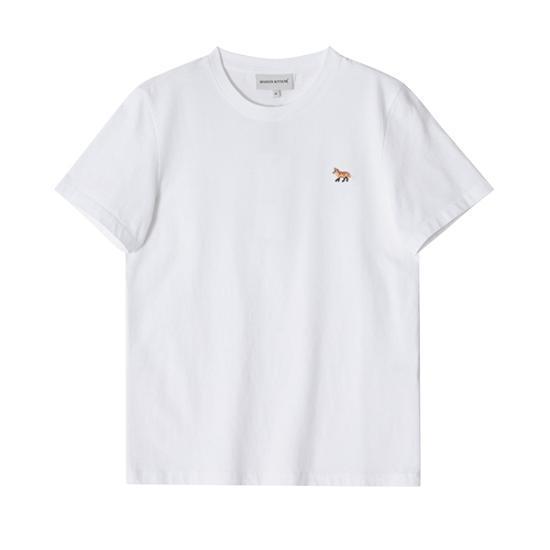 메종 키츠네 25SS 메종키츠네 반팔 티셔츠 MW00110KJ0008P100 WHITE DOM