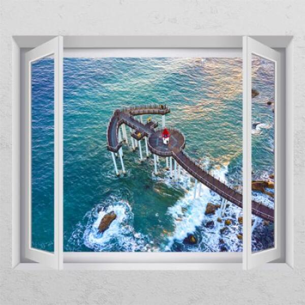 아트박스 아트박스/꾸밈 pr938-이가리닻전망대_창문그림액자