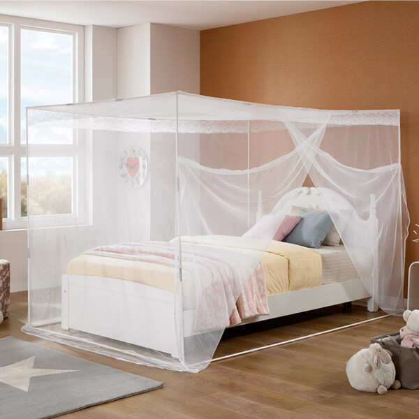 (주)베스트바이글로벌 모빌리에(MOBILIER) 모빌리에 슈퍼싱글 스텐 프레임 사각 모기장 2~3인용