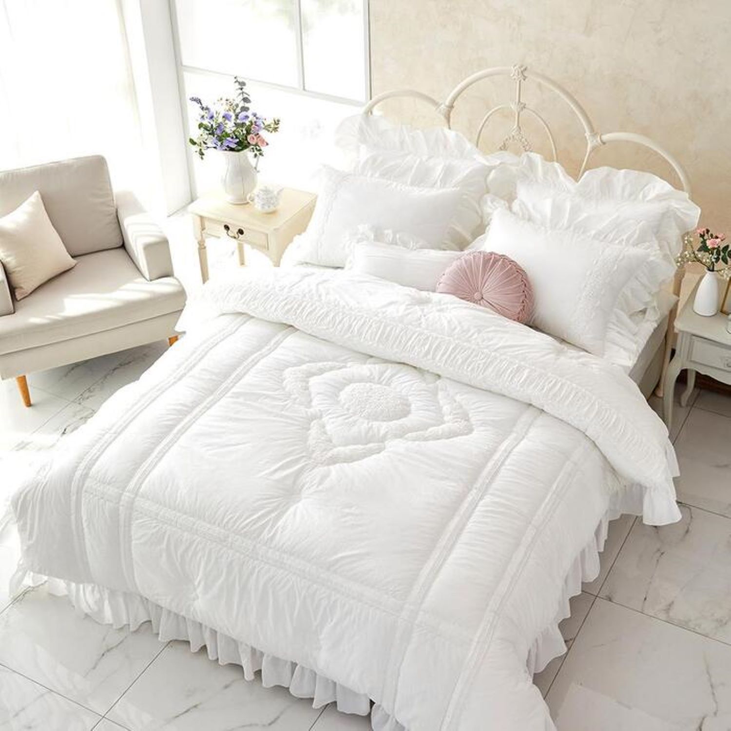 로라애슐리 퀸즈 바이오워싱 80수 고밀도 면 이불커버 Q (200230)