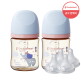 [더블하트][더블하트] 3세대 160ml 디어프렌즈 트윈팩(젖병2개/노꼭지) + 젖꼭지 4개