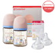[더블하트][더블하트] 3세대 160ml 디어프렌즈 트윈팩(젖병2개/노꼭지) + 젖꼭지 4개