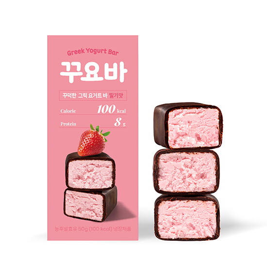 [칼리그릭]꾸덕한 그릭요거트 단백질바 50g x 20개입 플레인 딸기맛
