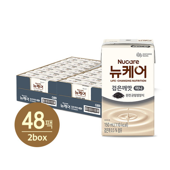 [대상웰라이프]●[대상웰라이프] 뉴케어 균형영양식 미니 고소한 검은깨 (150mlx24팩) 2박스