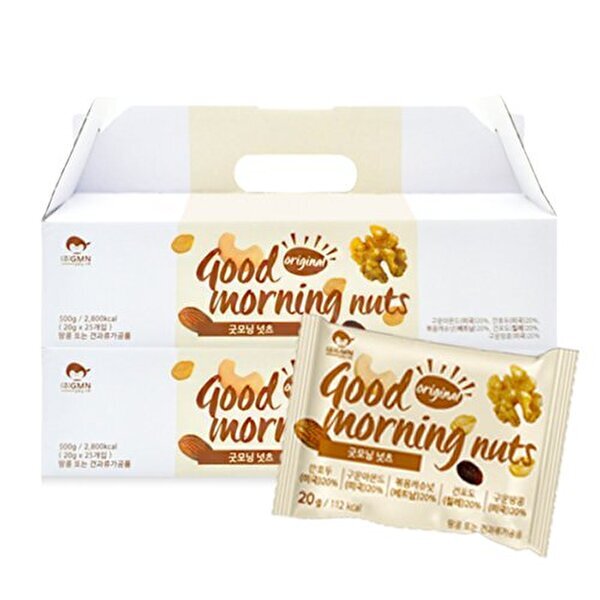 하프클럽(식품) [하프클럽/딜픽]T굿모닝너츠 하루한줌견과 오리지날 2박스(총50봉)