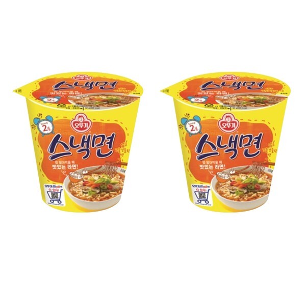 더자연 [하프클럽/더자연]오뚜기 스낵면 컵라면 62gx6개입