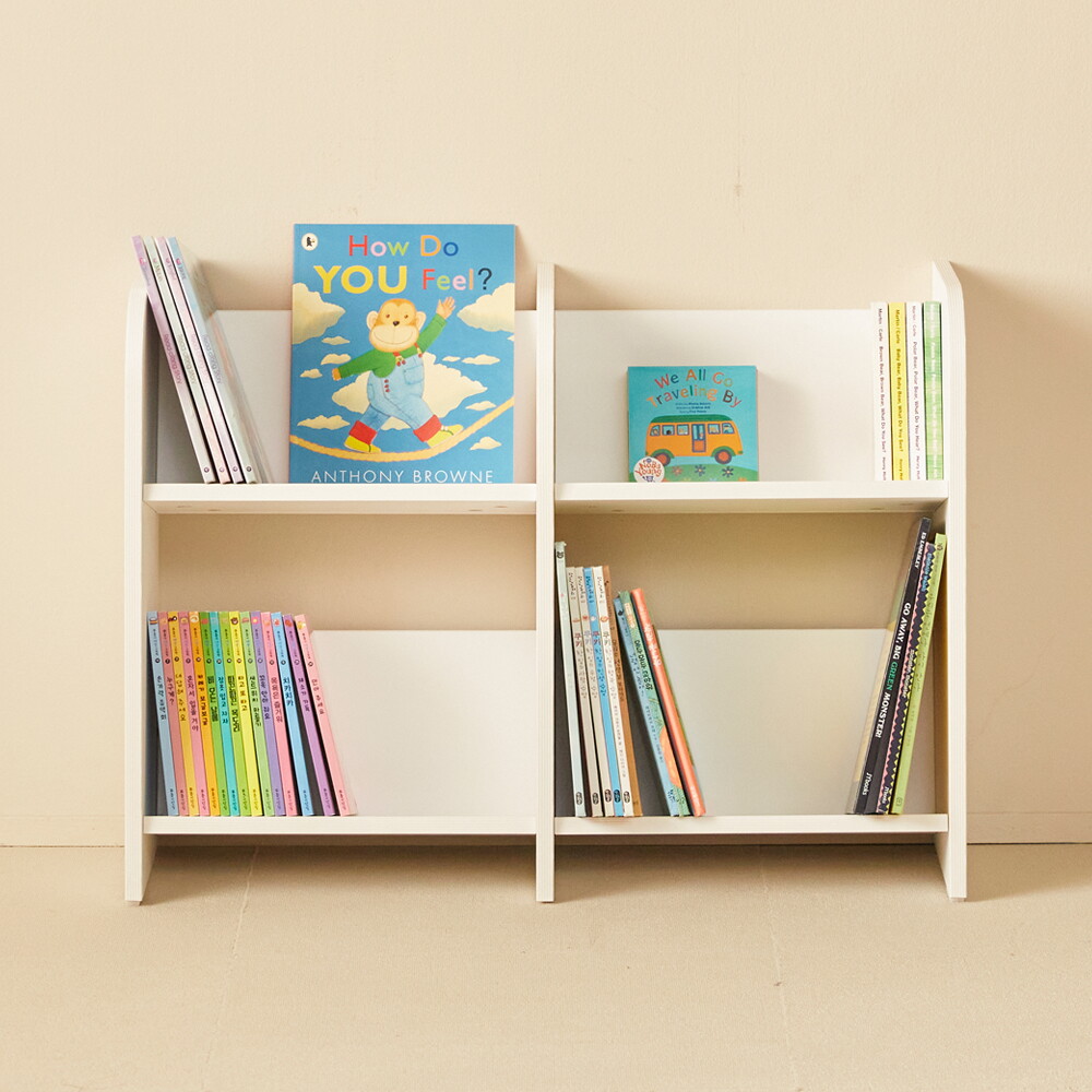 기타 오네뜨 2단 더블책장 키즈 아동 책장 아이방 전면책장