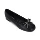 [포멜카멜레]스퀘어 리본 레터링 펌프스 BLACK 2cm