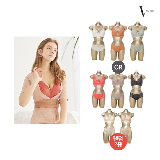 [VALERY] 발레리 브라팬티 럭키박스 5SET 패키지 (3SET+랜덤 2SET)