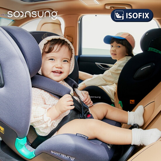 [순성]순성 우노 올인원 아이사이즈 회전형 카시트 (ISOFIX) / 선쉐이드+쿨시트