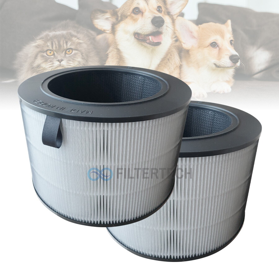 필터테크 LG 퓨리케어360펫 2단형 AS309DPA 일반형 공기청정기필터 호환 1년세트