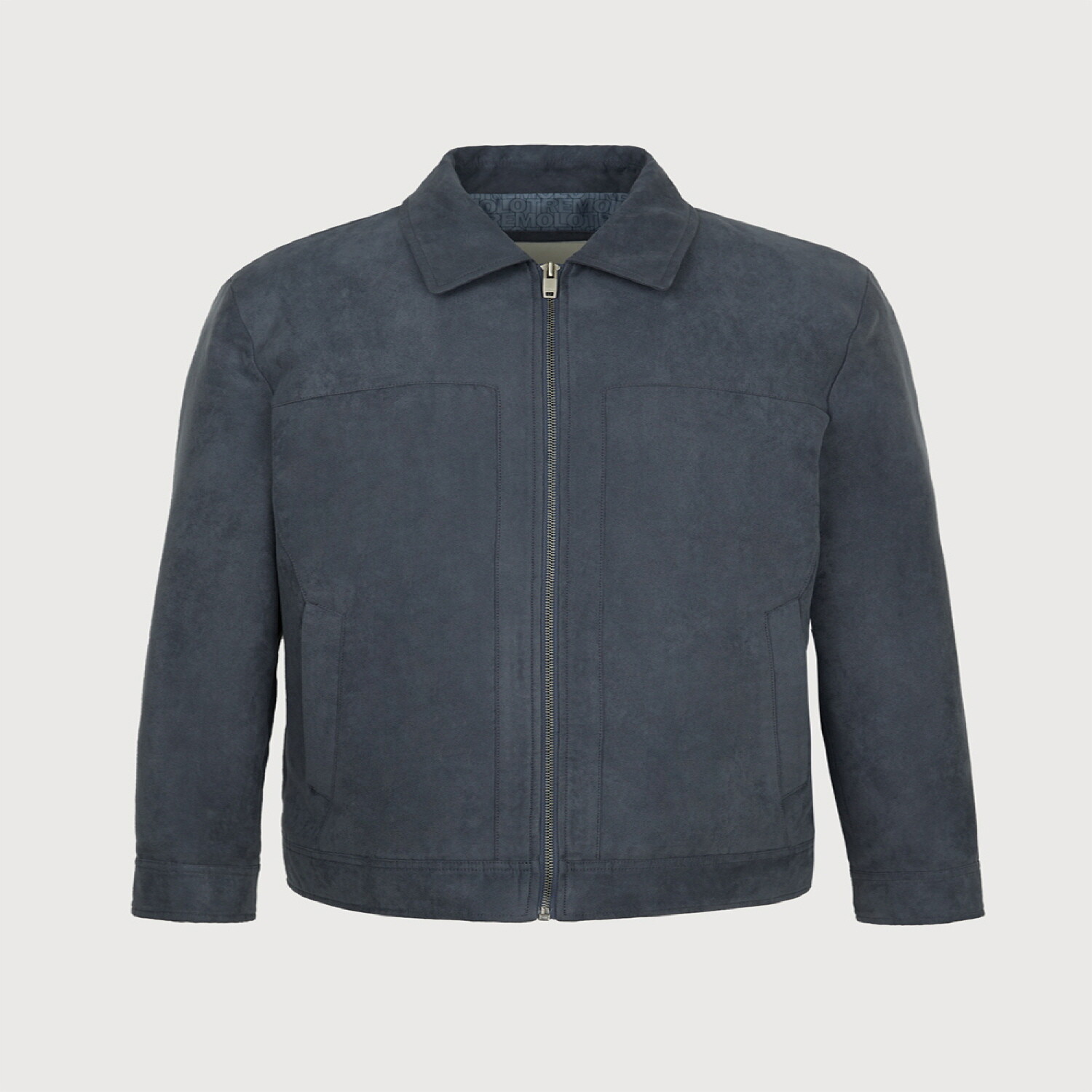 상세참조 트레몰로 2025 S/S 간절기 스웨이드 그레쉬블루 트러커 가죽점퍼 TRNCL5SC411-54