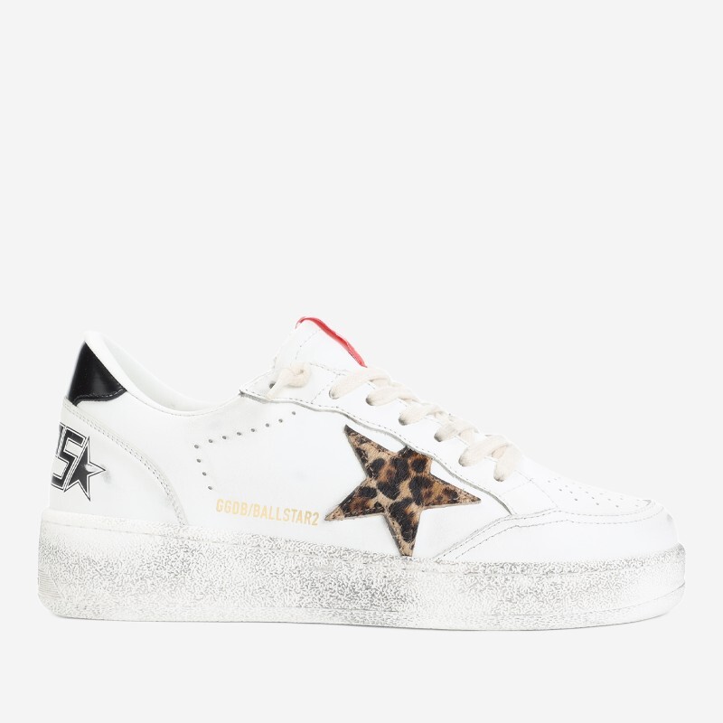 GOLDEN GOOSE 골든구즈 골든구스 레오파드 포니 스타 볼 스타 스니커즈 GWF00804F007323 10889