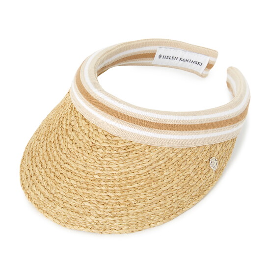 [헬렌카민스키][헬렌카민스키] 마리나 여성 바이저 HAT50318 NATURAL NOUGAT STRIPE