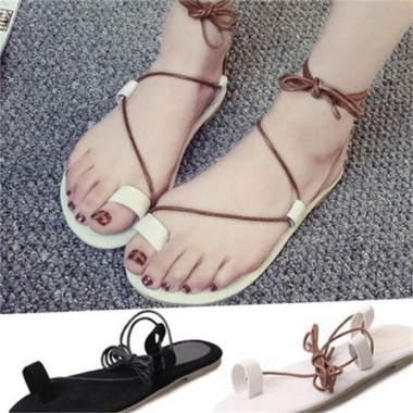女性ストラップ サンダル 女性ストラップ サンダル デイリー フラット 夏シンプルローマベーシックスリッパ アンクレット 調理