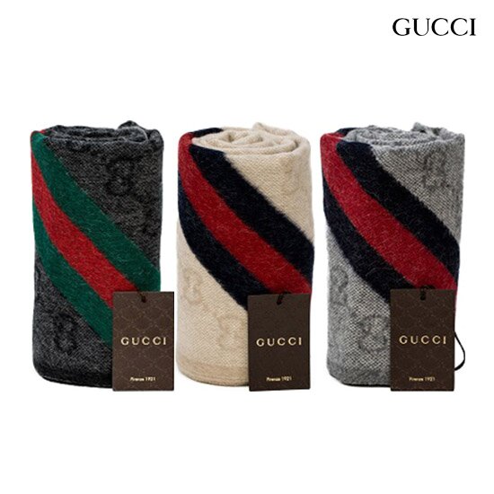 GUCCI GG WEB 울 알파카 숄 (570603 3GB18 1466/9568/1768)